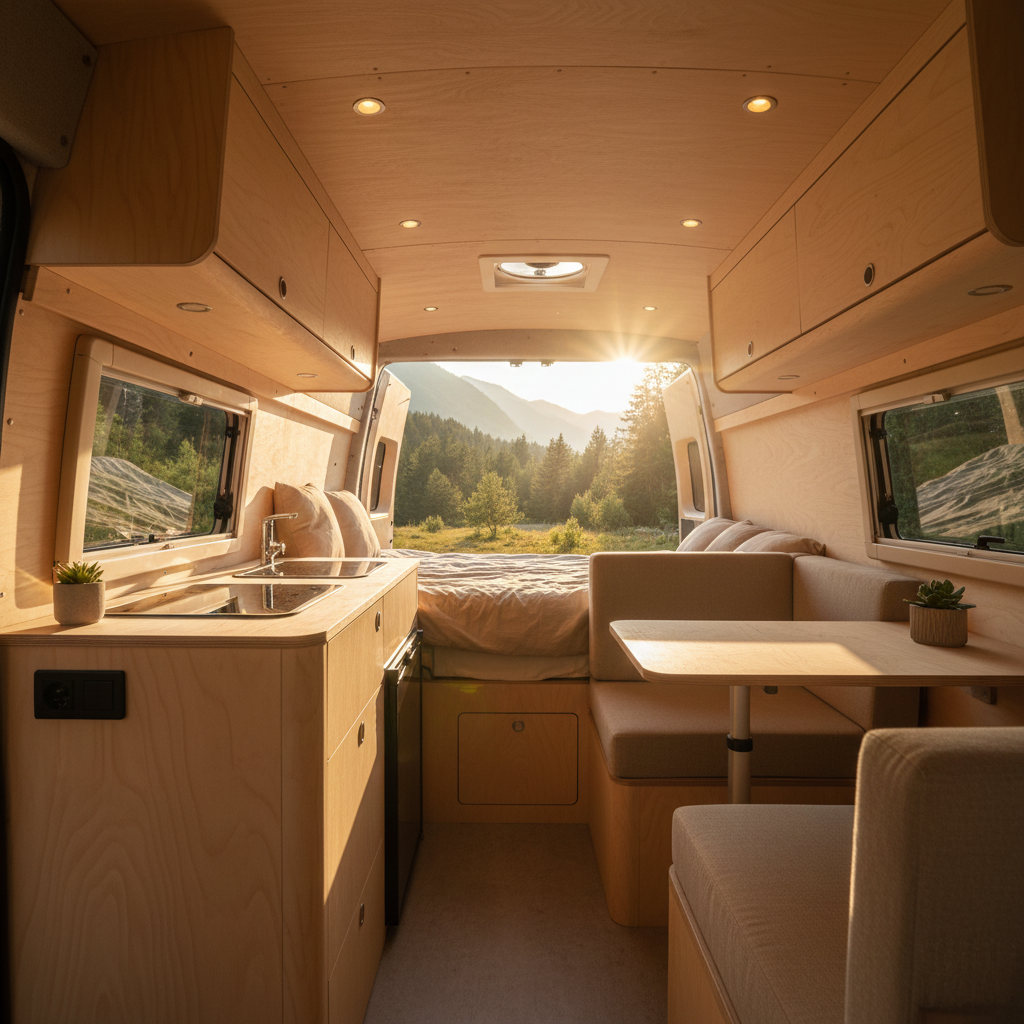 Karavan İçi Kontrplak Kaplama